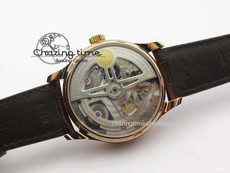 MIROTIME 0128 Fashionable Portuguese Real PR RG IW500701 ZF 1:1 Best Edition On Brown Leather Strap A52010 V 7302